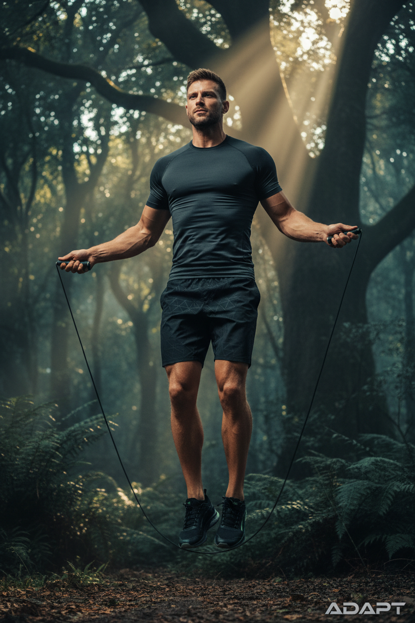 Athletic Male Jump Rope Luxury